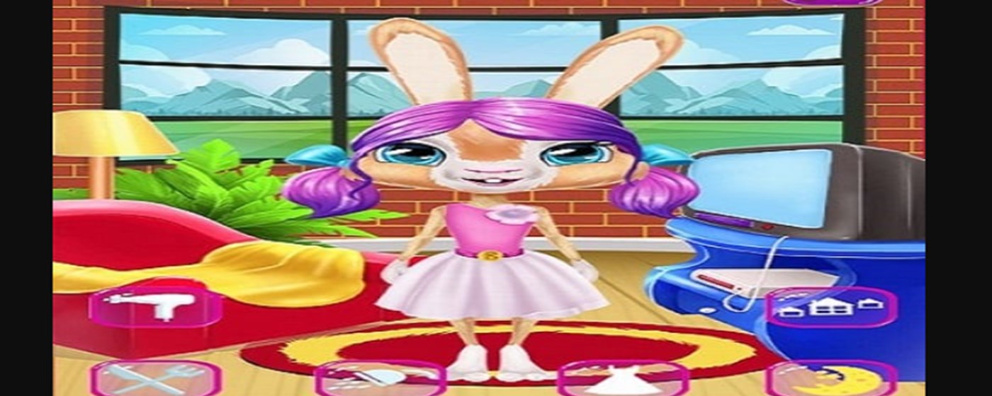 Daisy Bunny Dress Up Game marquee promo image