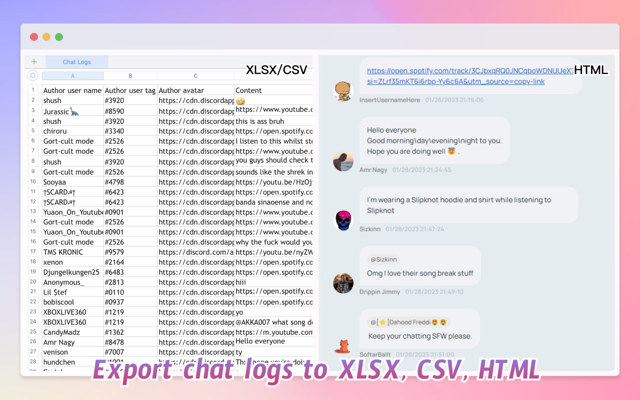 Discord Exporter - Backup discord chat logs