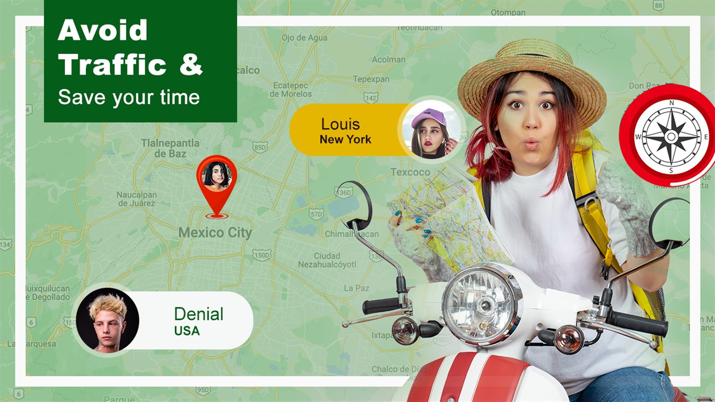 #3. GPS Route Finder : Maps Navigation and Directions (Windows) di: Purple Martin