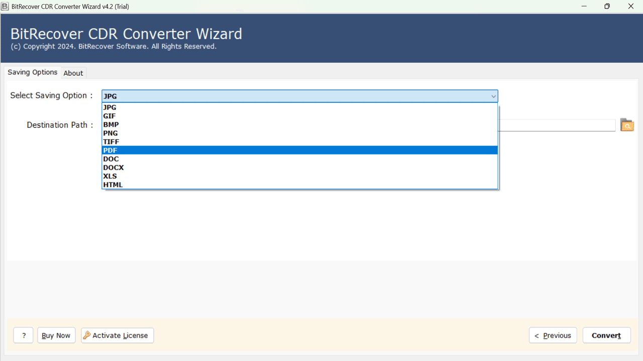 Snapshot 5 of BitRecover CDR to PDF Converter