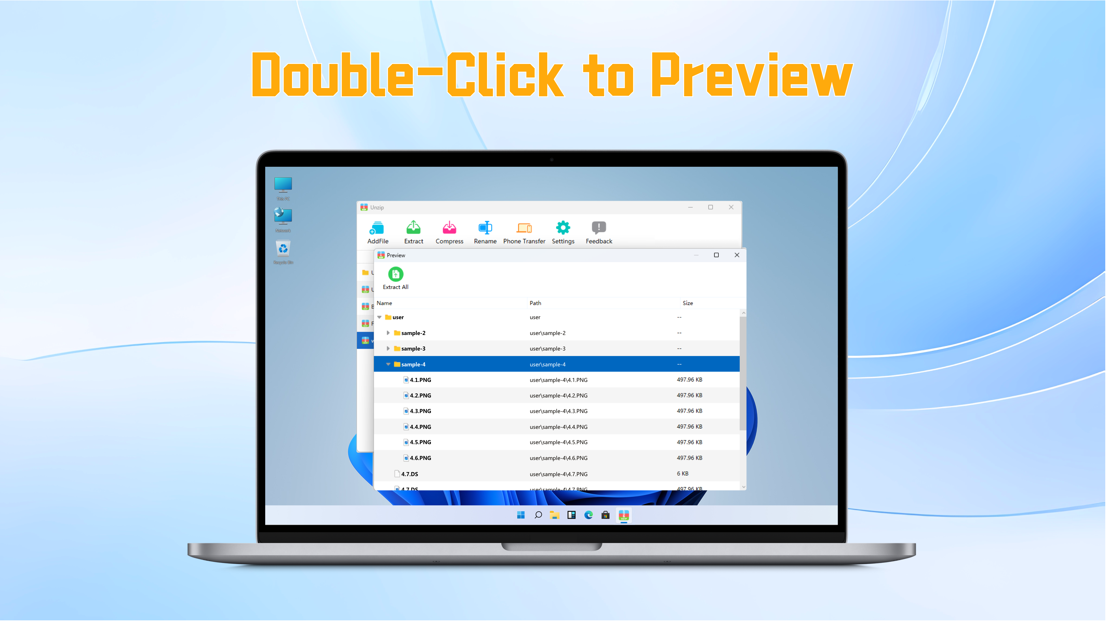 Unzip Expert screenshot