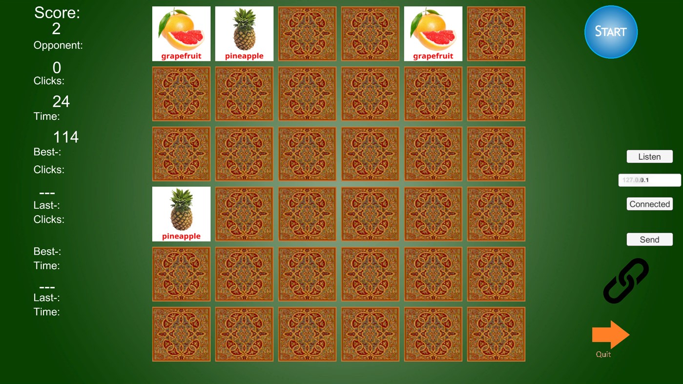 #4. Memory Game Fruits (Windows) 게시자: Hanno Pondaag