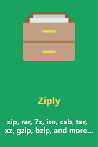 Ziply - best archiver for zip, rar, 7z, iso, cab, and more... Compress, extract and encrypt.