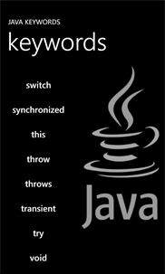 Java Keywords screenshot 2