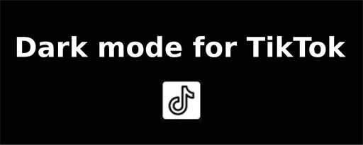 Dark theme for TikTok marquee promo image