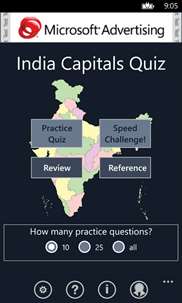 India Capitals Quiz screenshot 1