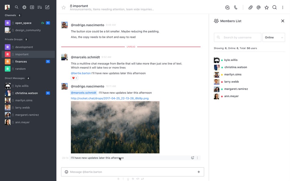 Rocket.Chat (Windows) بواسطة: Rocket.Chat Technologies Corp.