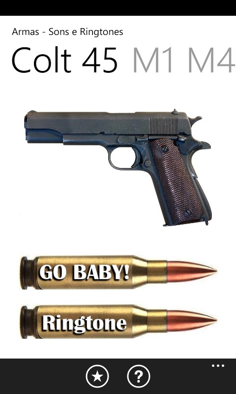 Captura de Pantalla 3 Armas - Sons e Ringtones windows