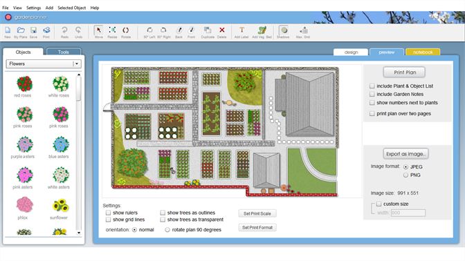 vegetable garden planning software free