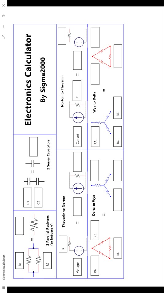 Sigma2000 Electronics Calculator (Windows) 由: Sigma2000