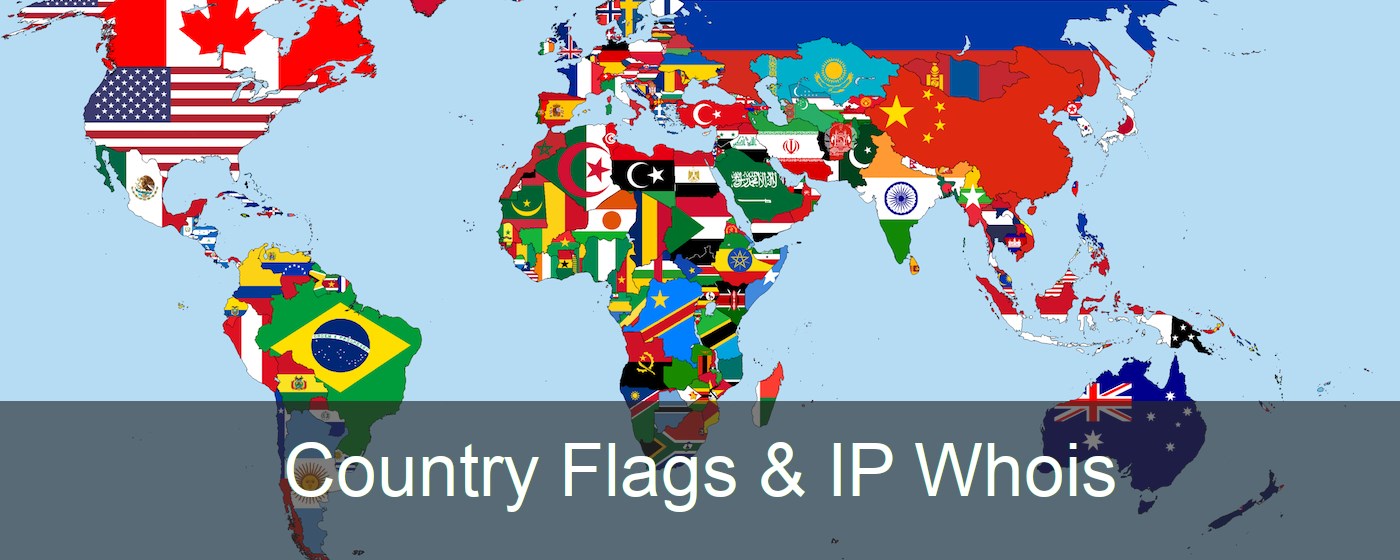 Country Flags & IP Whois marquee promo image