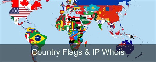 Country Flags & IP Whois marquee promo image