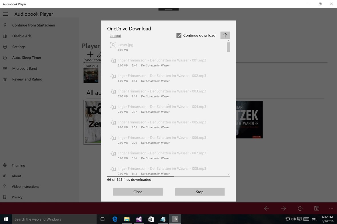 #9. Audiobook Player (Windows) Με: Chris Spettmann Software