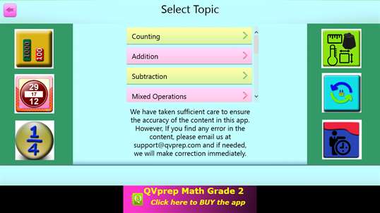 QVprep Lite Learn Math Grade 2 screenshot 1
