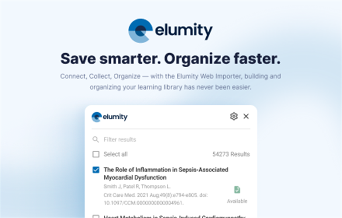 Elumity Web Importer