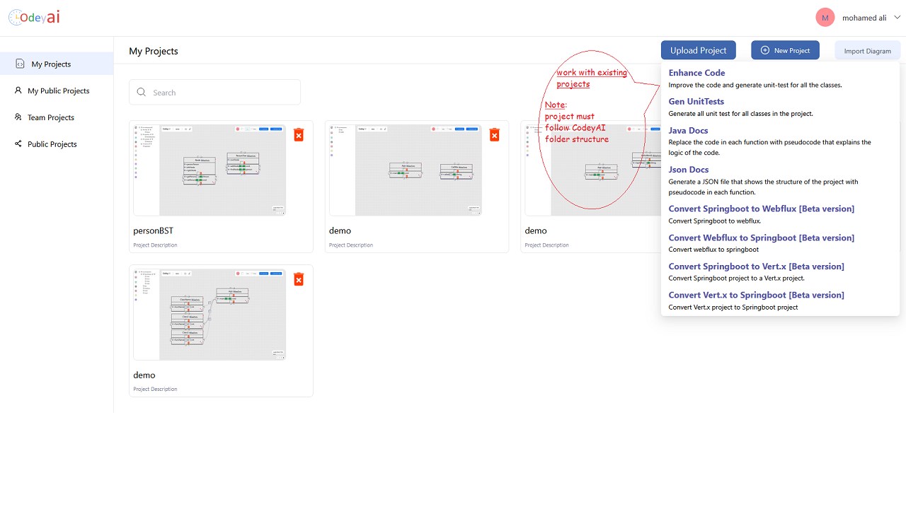 Snapshot 7 of CodeyAI – 80% Faster Software Development