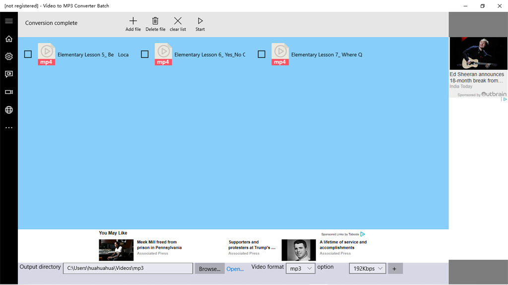 Convert 2 outlet mp3 converter