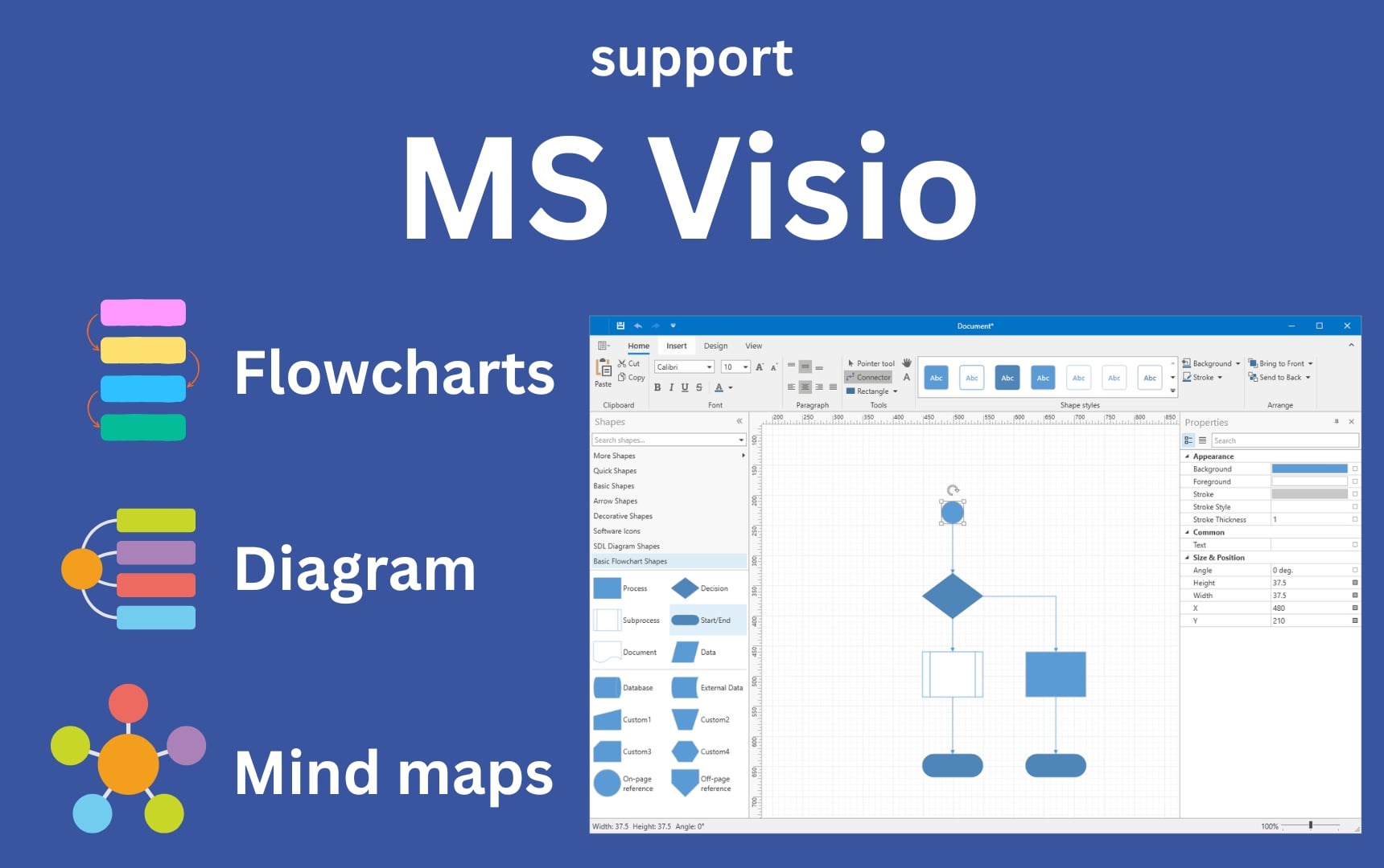Draw Diagram: For MS Visio screenshot