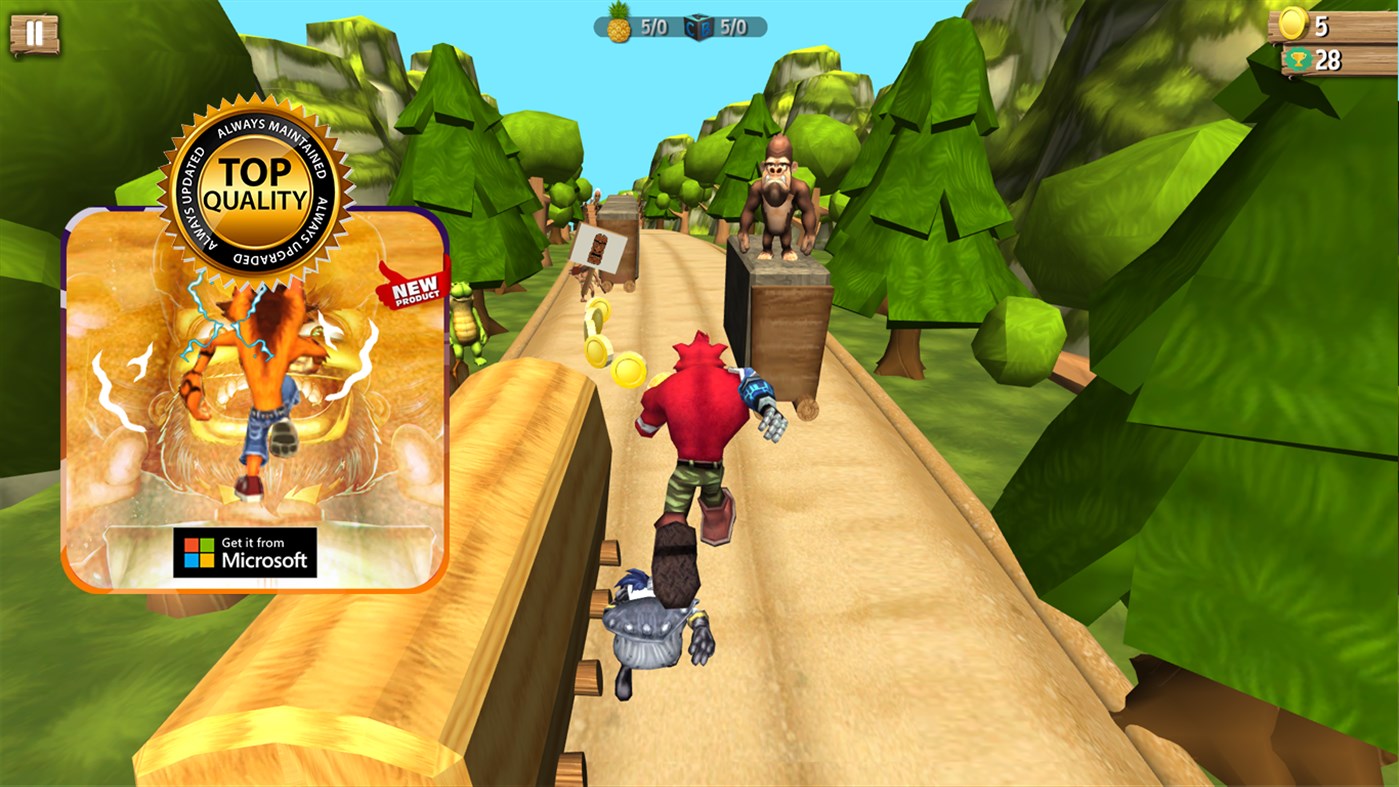 #3. Crash The Fox Bandi (Windows) 由: SmartBrainLAb