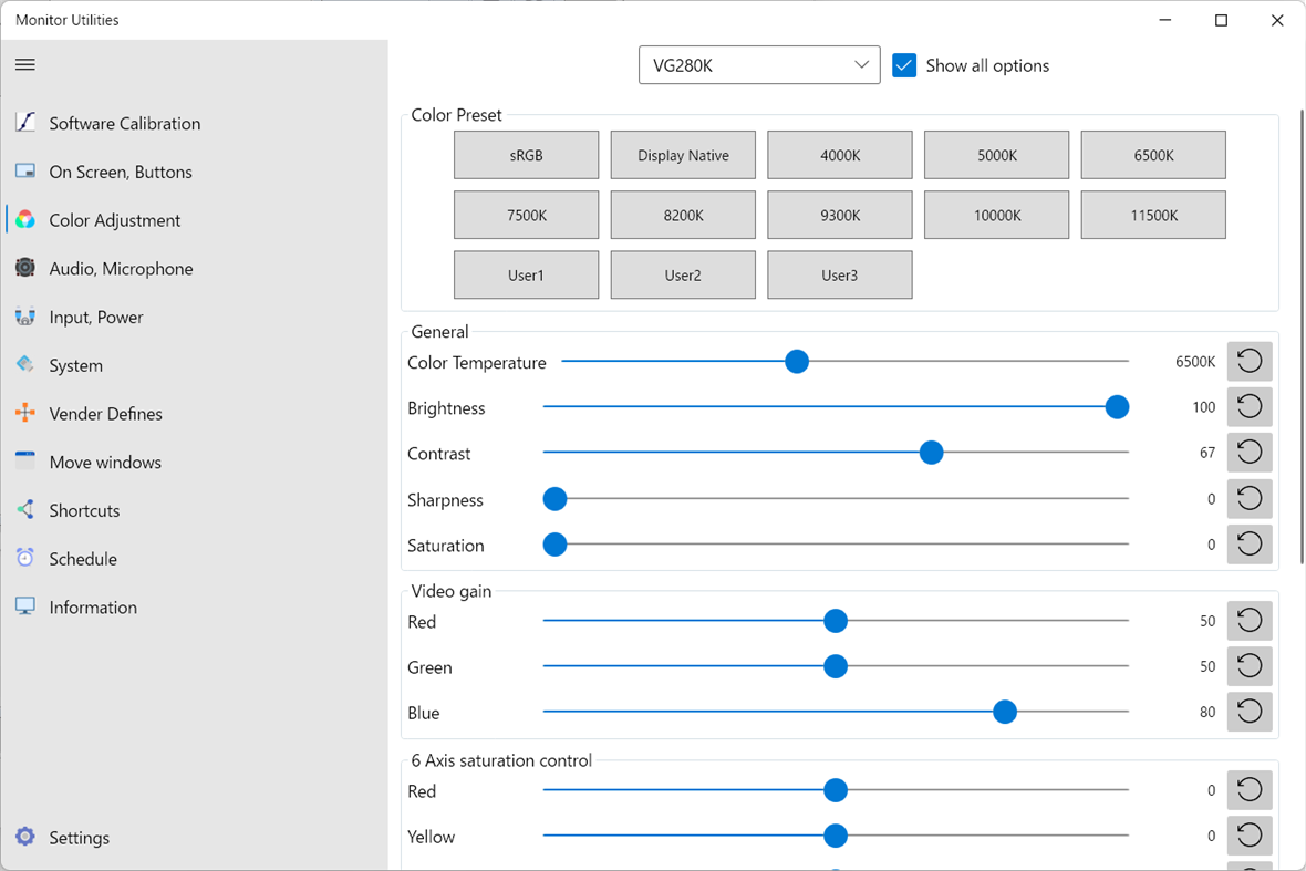 #4. Monitor Utilities (Windows) De: TNK Software(Tanaka Yusuke)