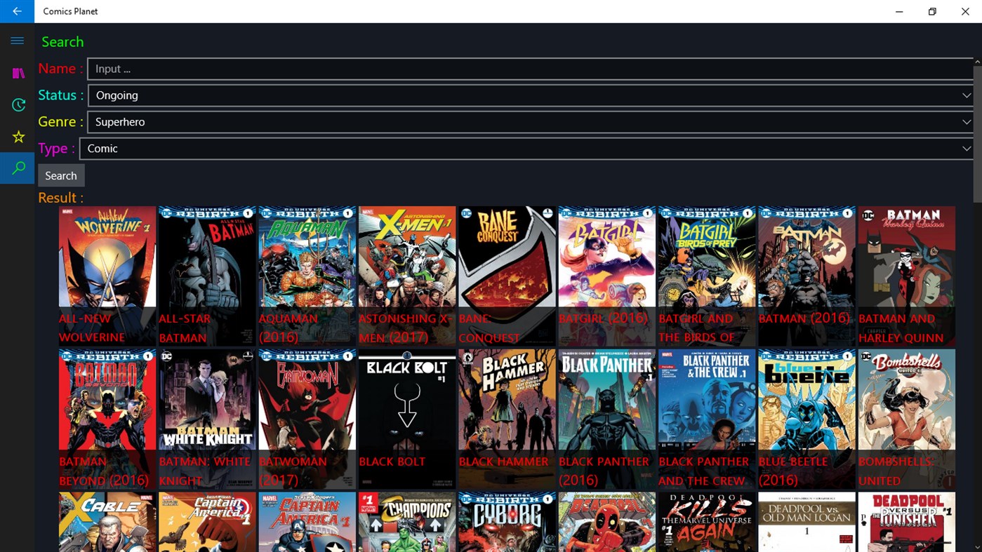 #4. Comics Planet (Windows) 由: TTT Digital
