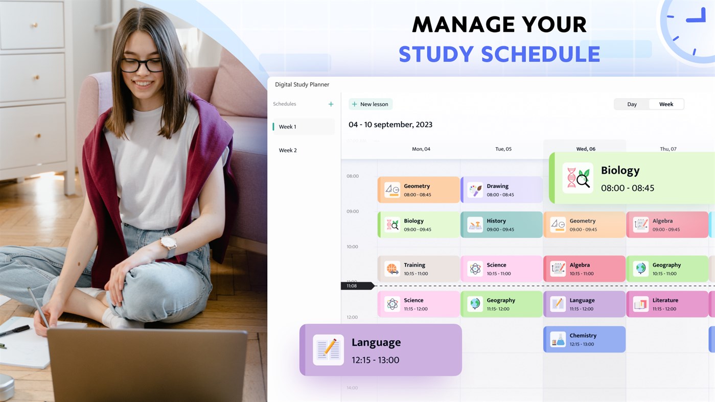 #1. Digital Study Planner (Windows) Podle: APPTERRA