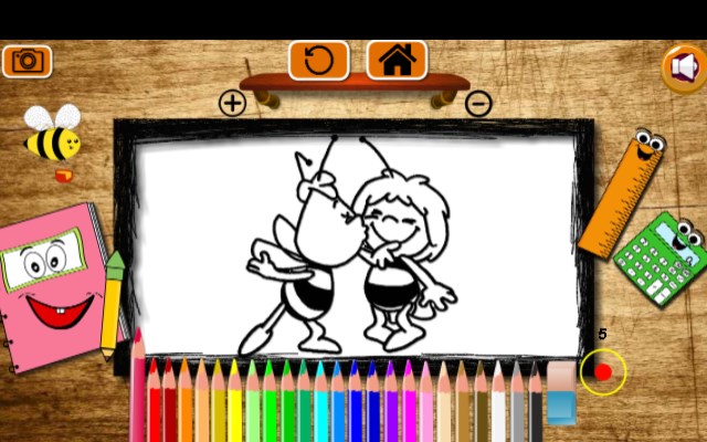 Maja The Bee Coloring Book Game