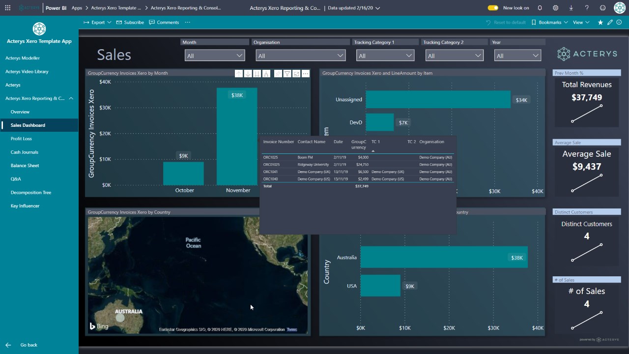 Snapshot 4 of Xero Planning & Reporting by Acterys