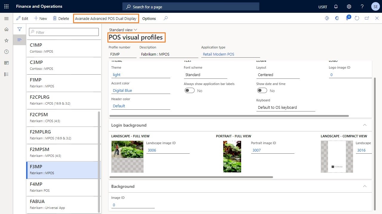 Snapshot 5 of Avanade Advanced POS Dual Display