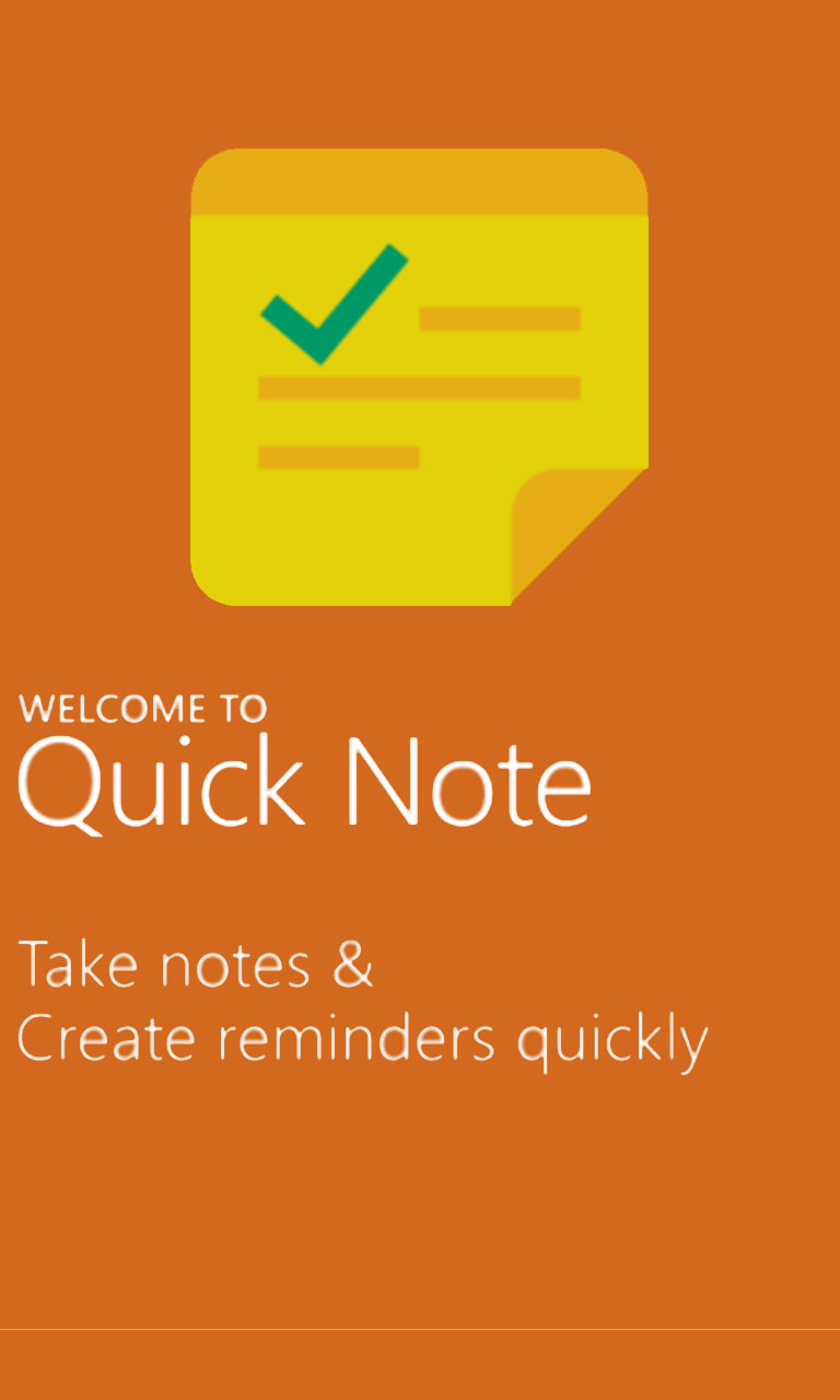 Quick Note Notes and Reminders for Windows 10 Mobile