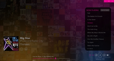 Bloom Music Player Screenshot