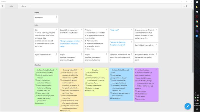 keep notes onekeep calendar planner