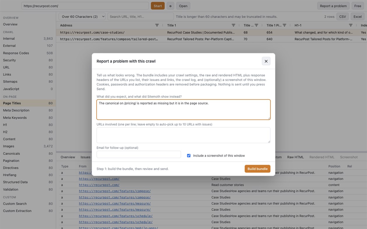 #4. SiteMoth (Windows) Av: RecurPost