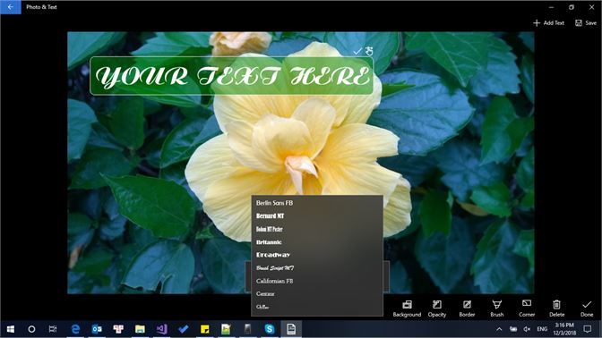 best free app to add text to photos windows 10