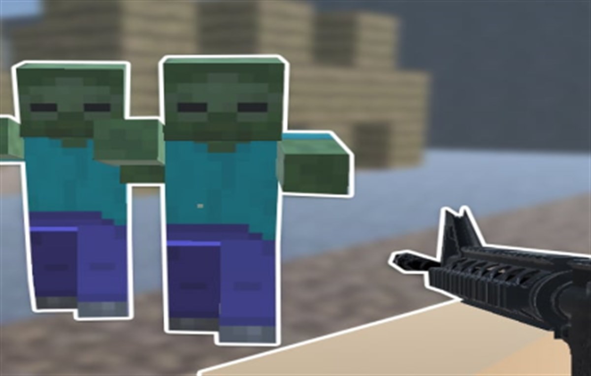 Steve Zombie Shooter Game