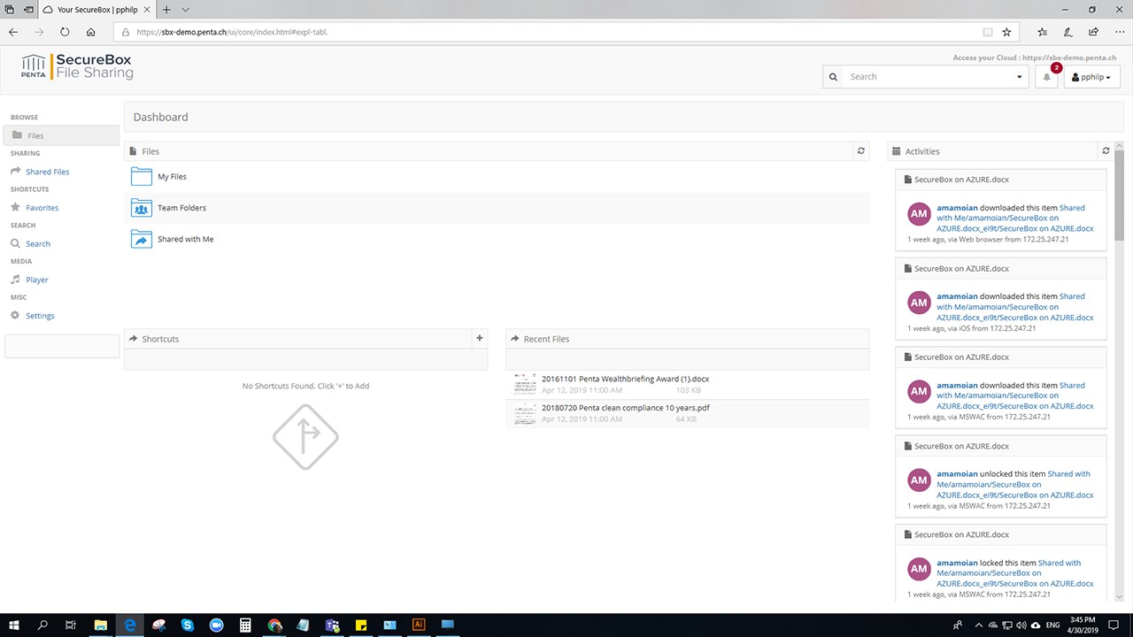 Snapshot 1 of SecureBox