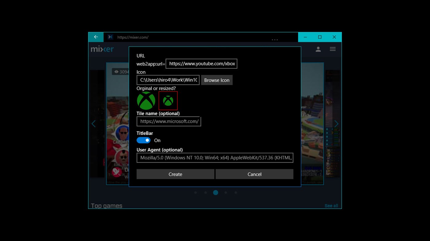 #1. WebToApp (Windows) 由: The Tinker
