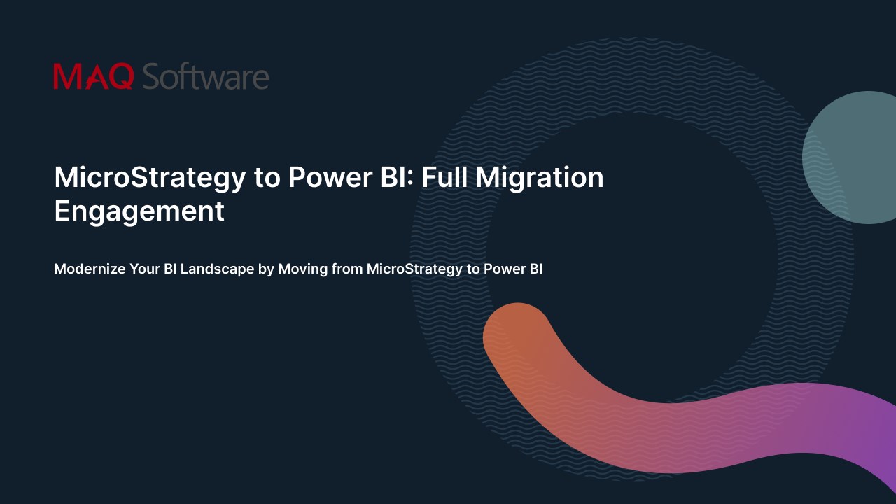 Snapshot 1 of MicroStrategy to Power BI: Full Migration Engagement