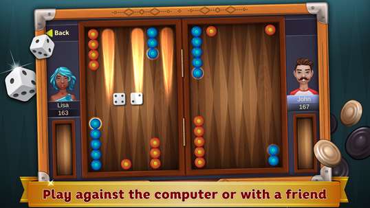 Backgammon Deluxe screenshot 2