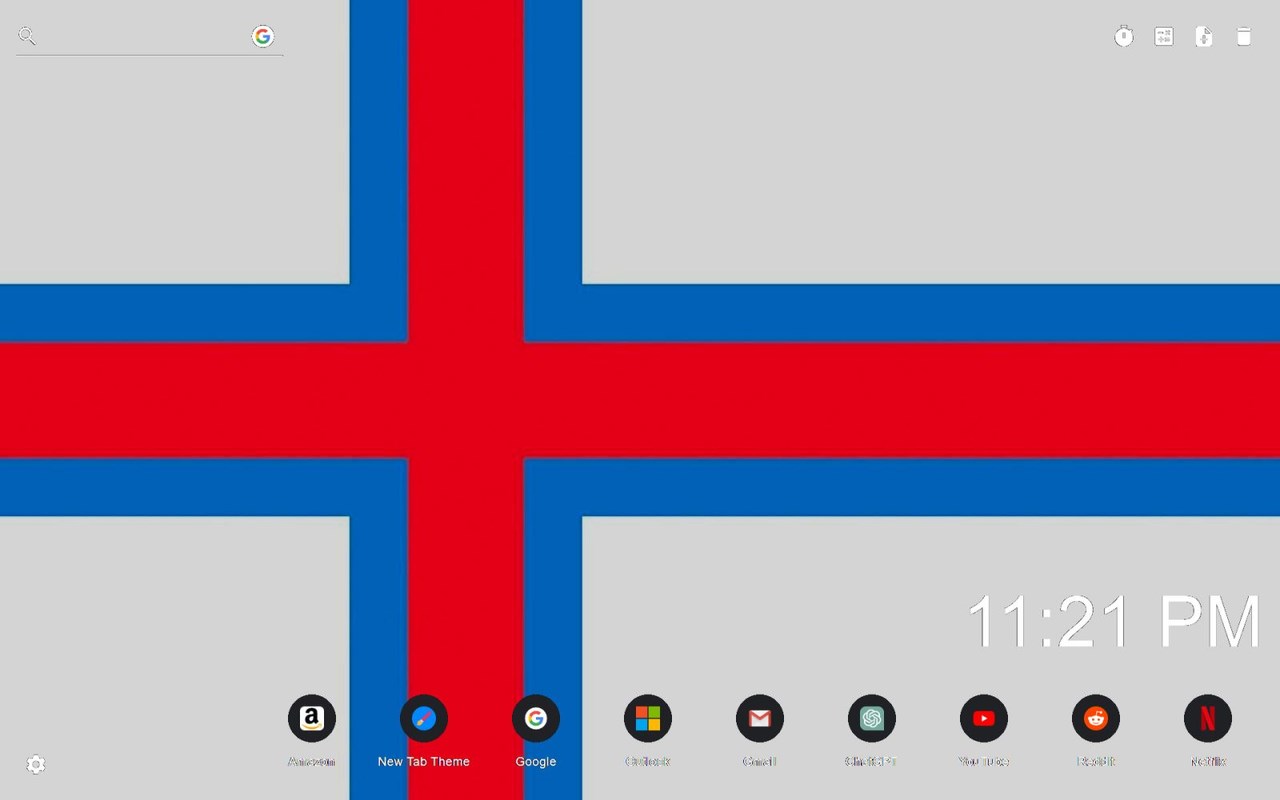 Faroe Islands Flag Wallpaper New Tab