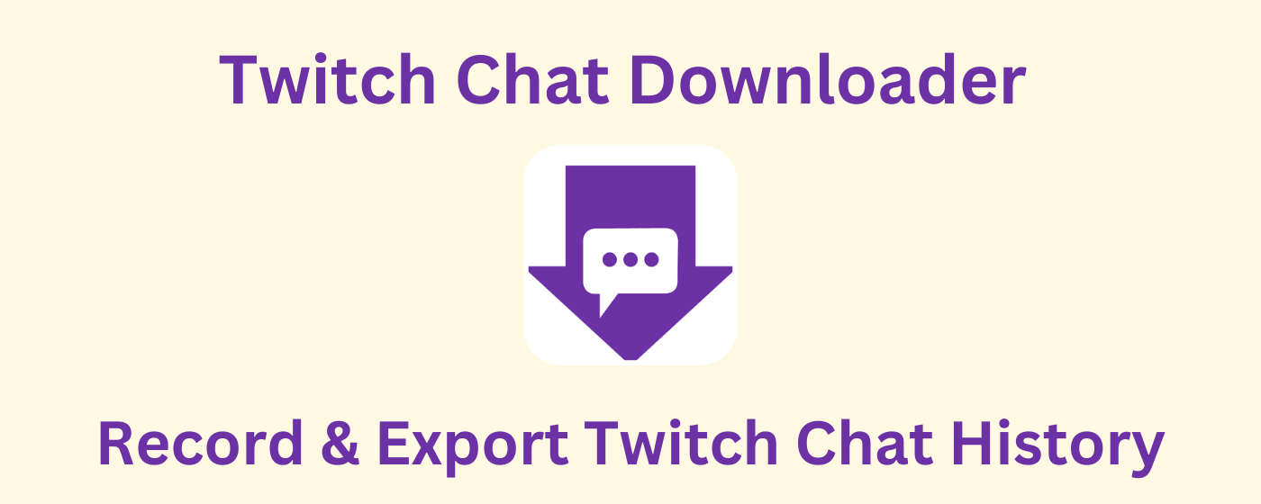 Twitch Talk Tracker marquee promo image