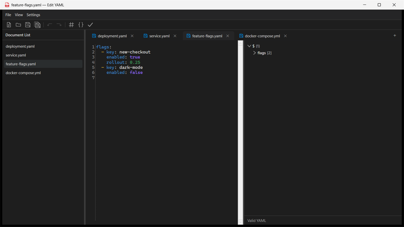 #5. Edit YAML (Windows) Od: Web Platinum