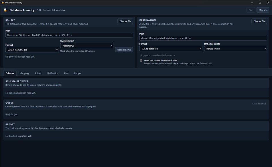 Database Foundry (Windows) Von: Summon Software Labs