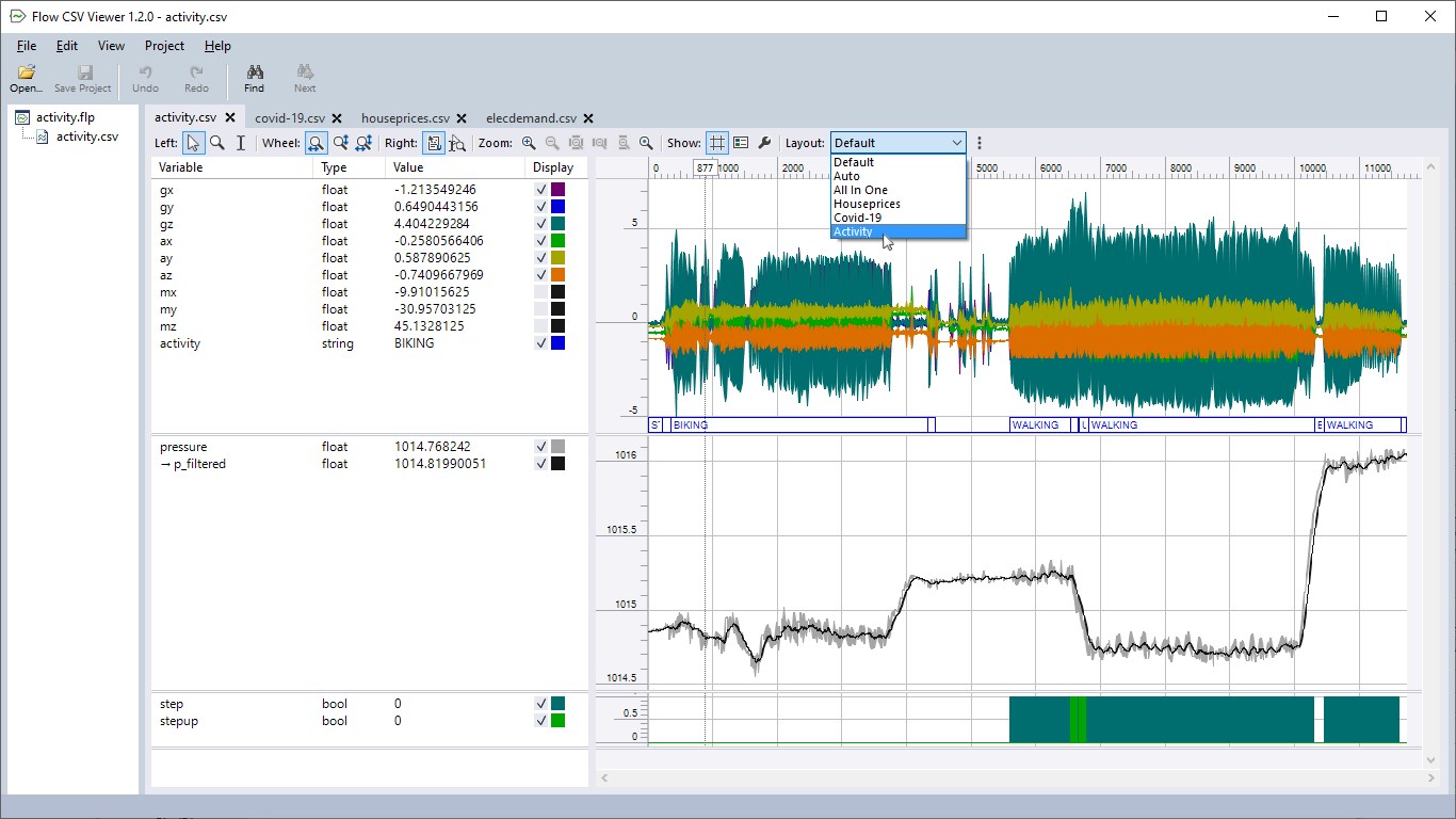 Flow CSV Viewer screenshot