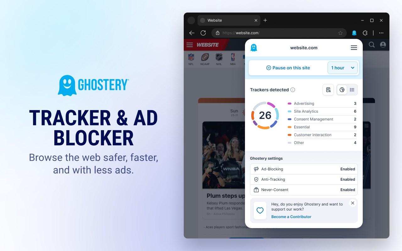 Ghostery Tracker & Ad Blocker - Privacy AdBlock