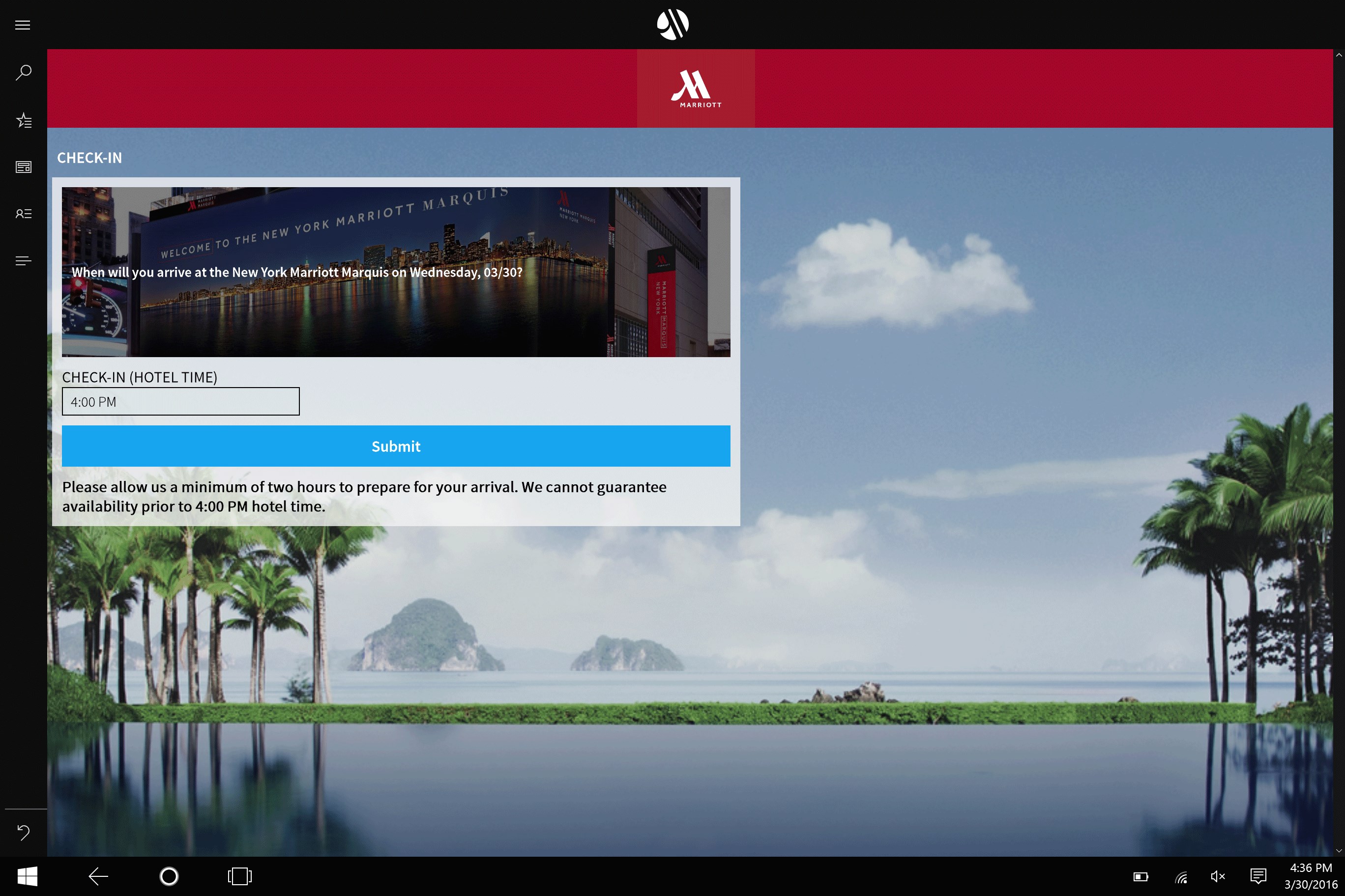 Marriott International app now a Universal Windows App for tablet ...