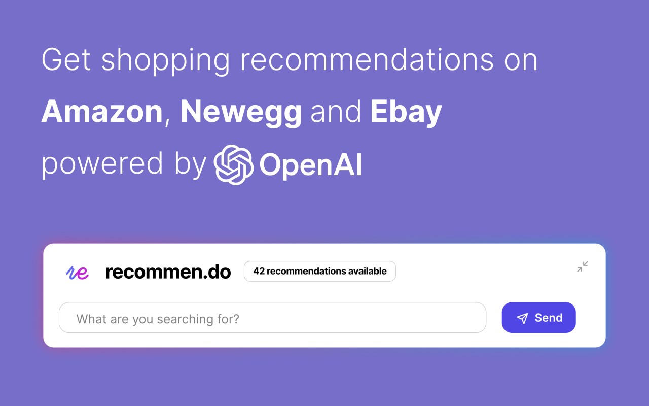AI recommendations for shopping - recommen.do
