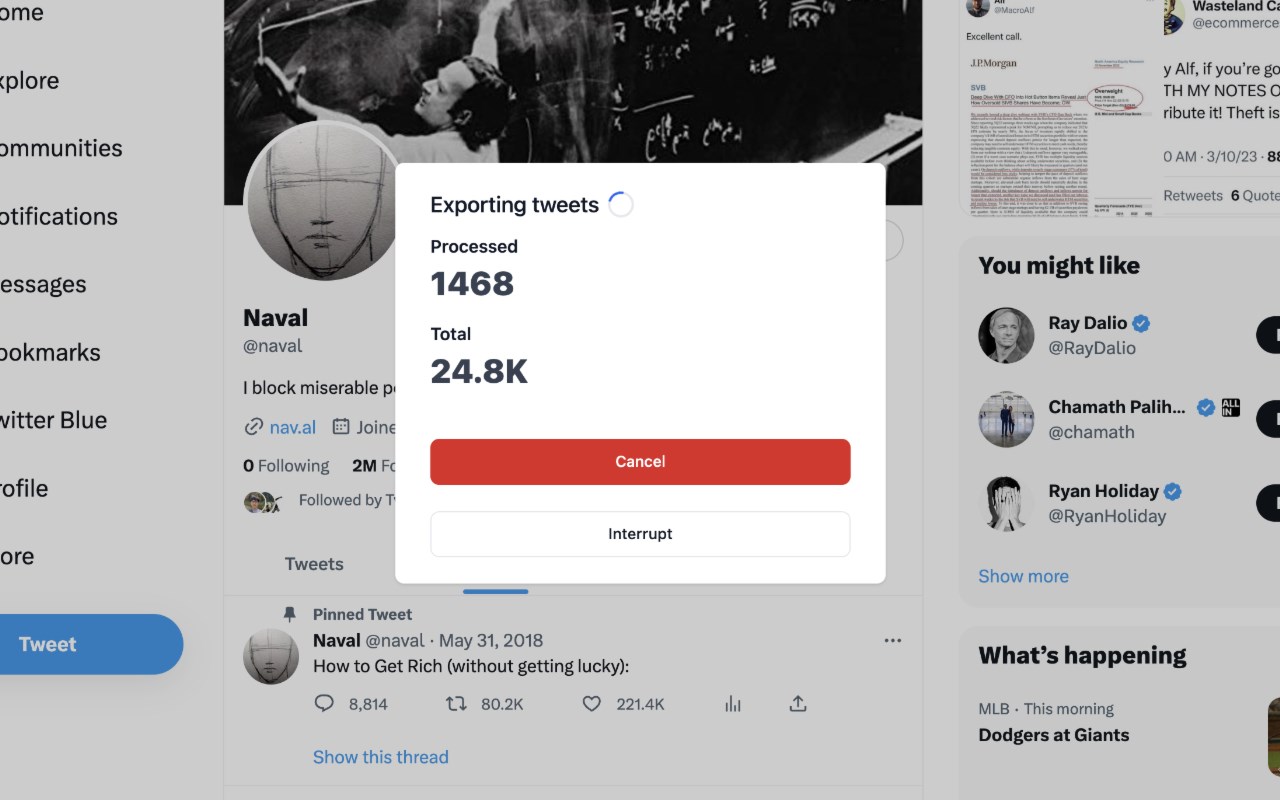 TwExportly: Export Tweets From Any Account