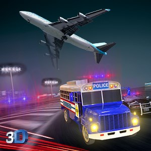 Police Airplane Prison Flight - Criminal Transport