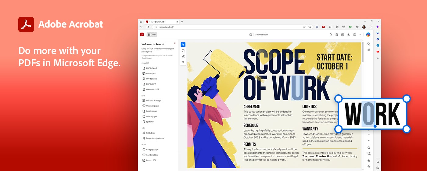 Adobe Acrobat: PDF edit, convert, sign tools marquee promo image